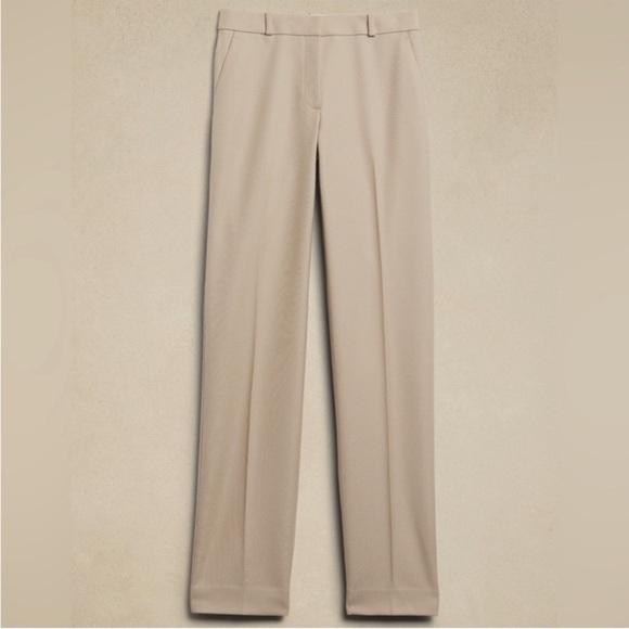 FINAL MARKDOWN NWT! Banana Republic Black Lido Straight Italian Wool Pant  💜 - Picture 5 of 13